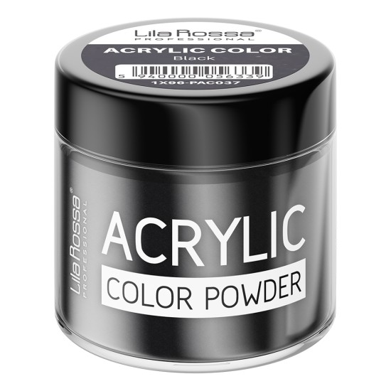 Pudra acrilica color, Lila Rossa, Black, 7 g